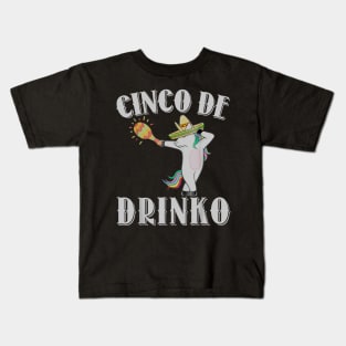 Cinco De Drinko Lime Cinco De Mayo May Fifth 2018 Drinking Kids T-Shirt